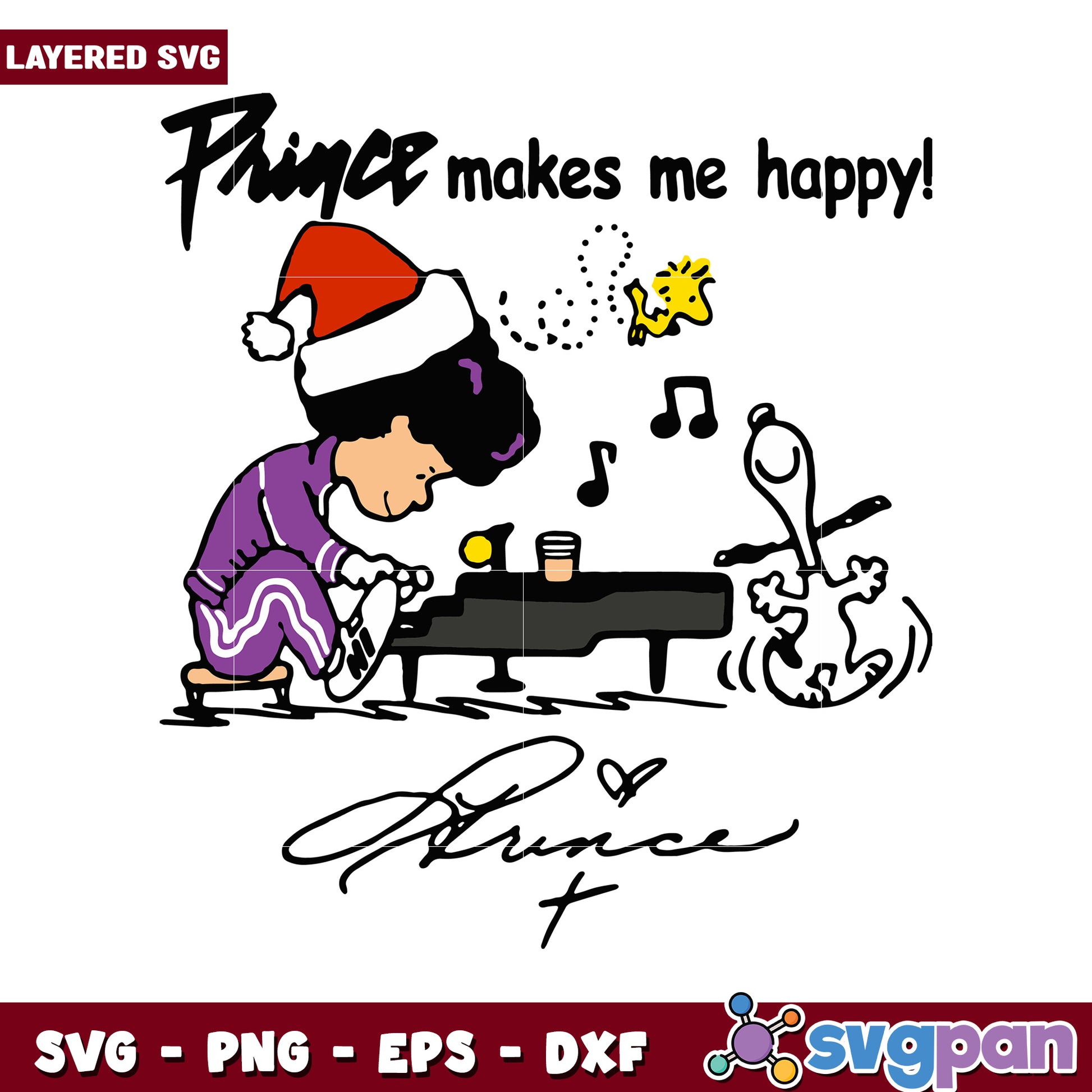 Prince makes me happy design, perfect for music lovers and fans