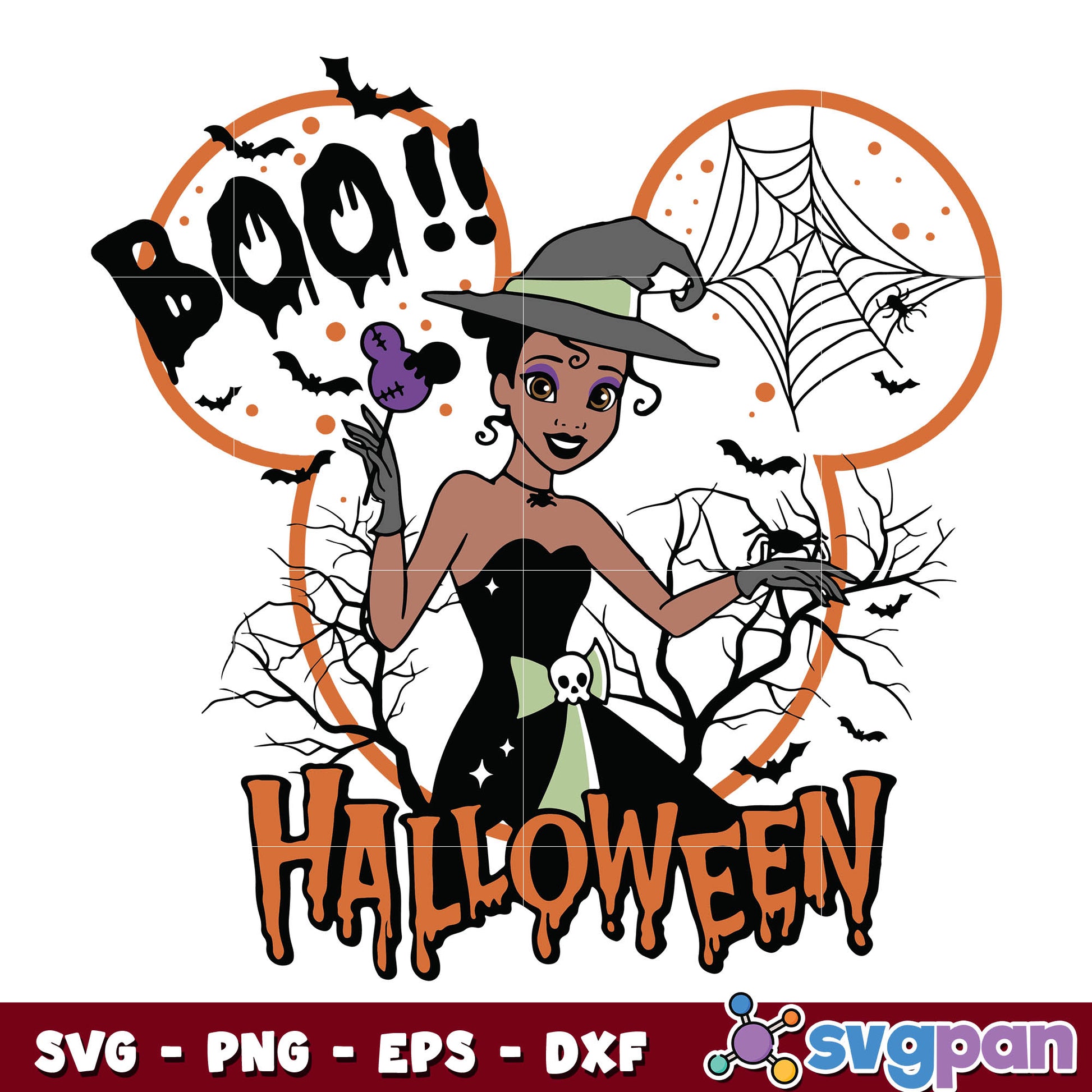 Tiana Princess Halloween svg