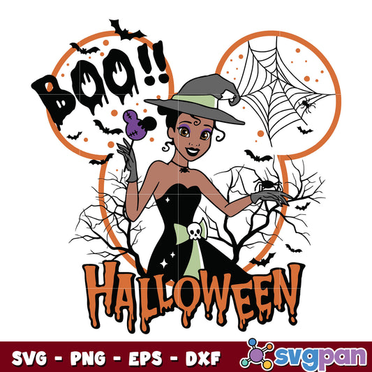 Tiana Princess Halloween svg