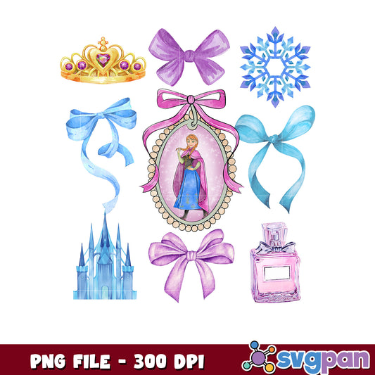 Princess Anna PNG Clipart Set