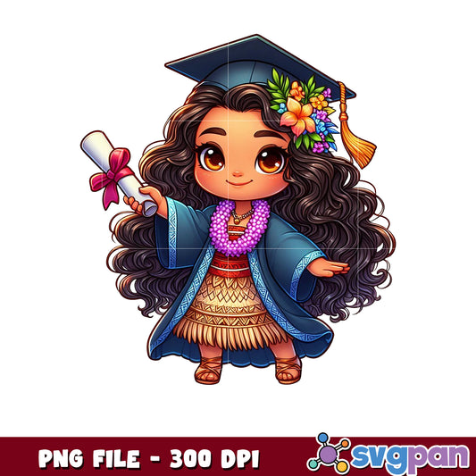 Princess Moana graduate png, disney moana 2 png, graduation png