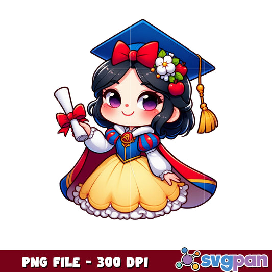 Princess Snow White graduate png, snow white png, graduation png