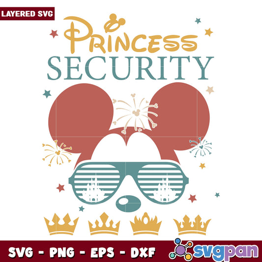 Princess Security svg, Disney characters svg, Digital Download