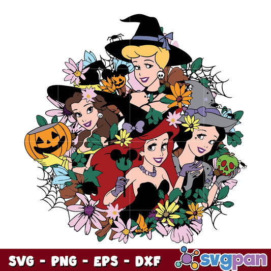 Disney Princess Witch Halloween svg