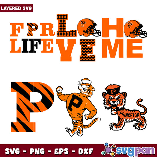 Princeton Tigers Football SVG Bundle
