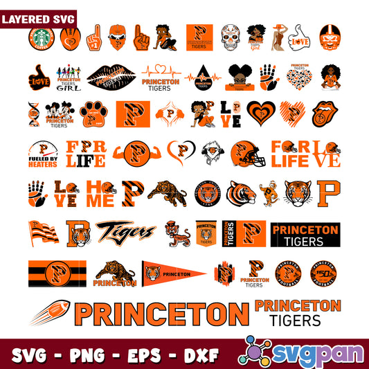 Princeton Tigers SVG Bundle