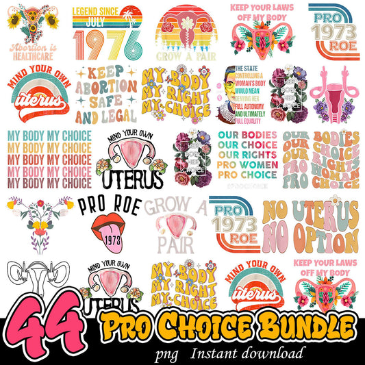 Pro Choice Bundle 44 PNG Designs