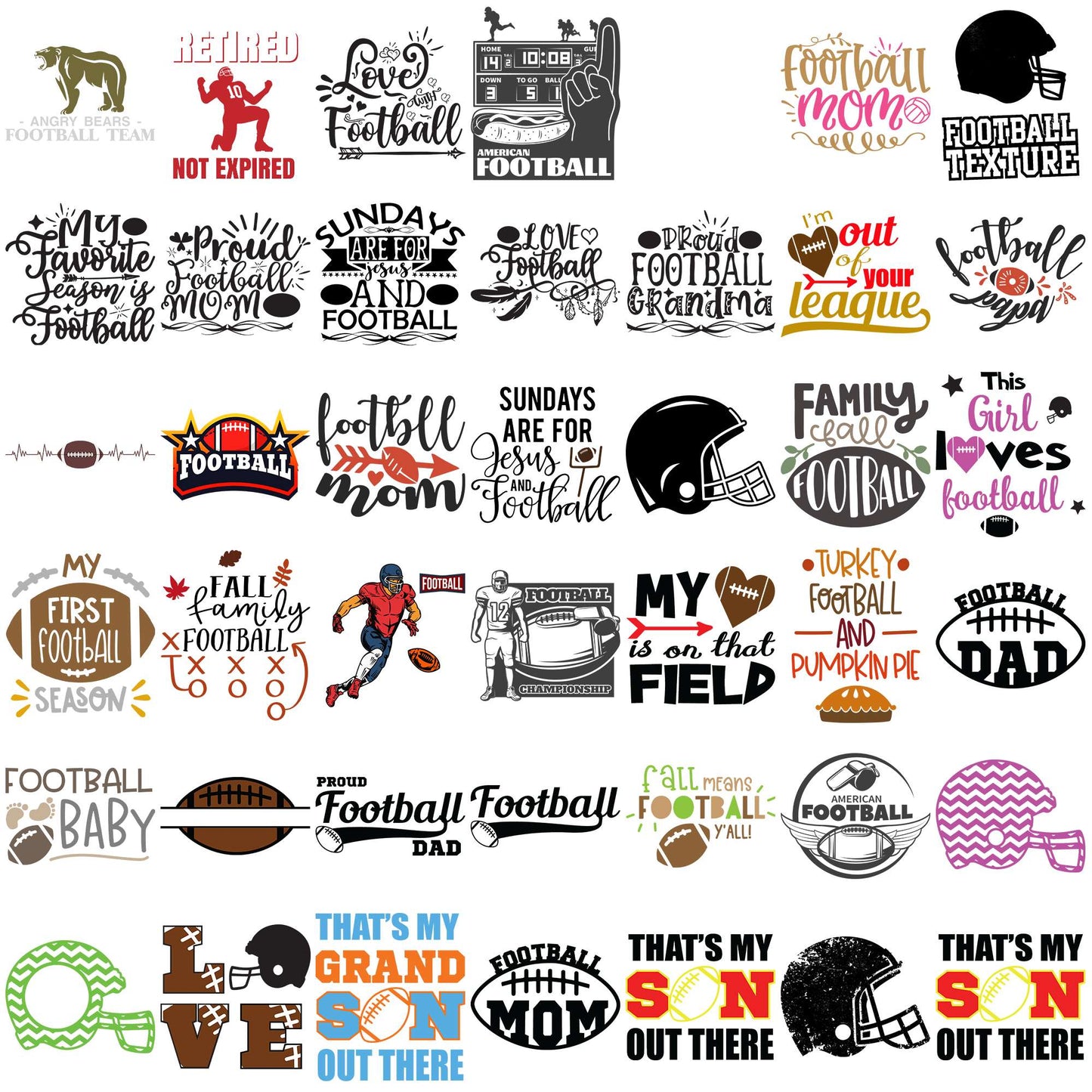 Proud football dad svg bundle, college football svg, ohio state football svg