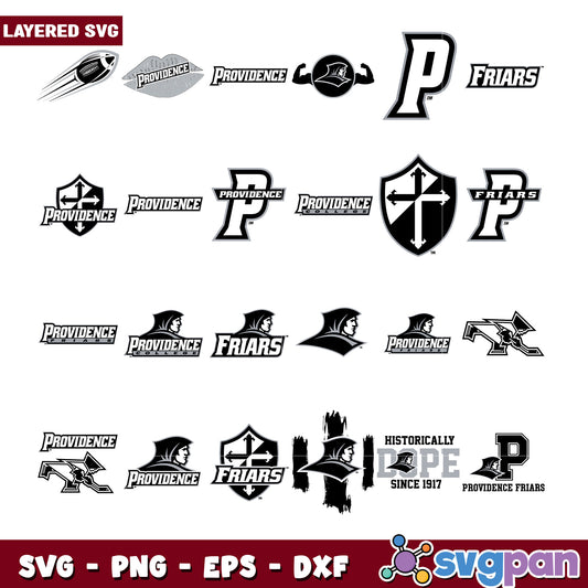 Providence Friars SVG Bundle Logos & Graphics