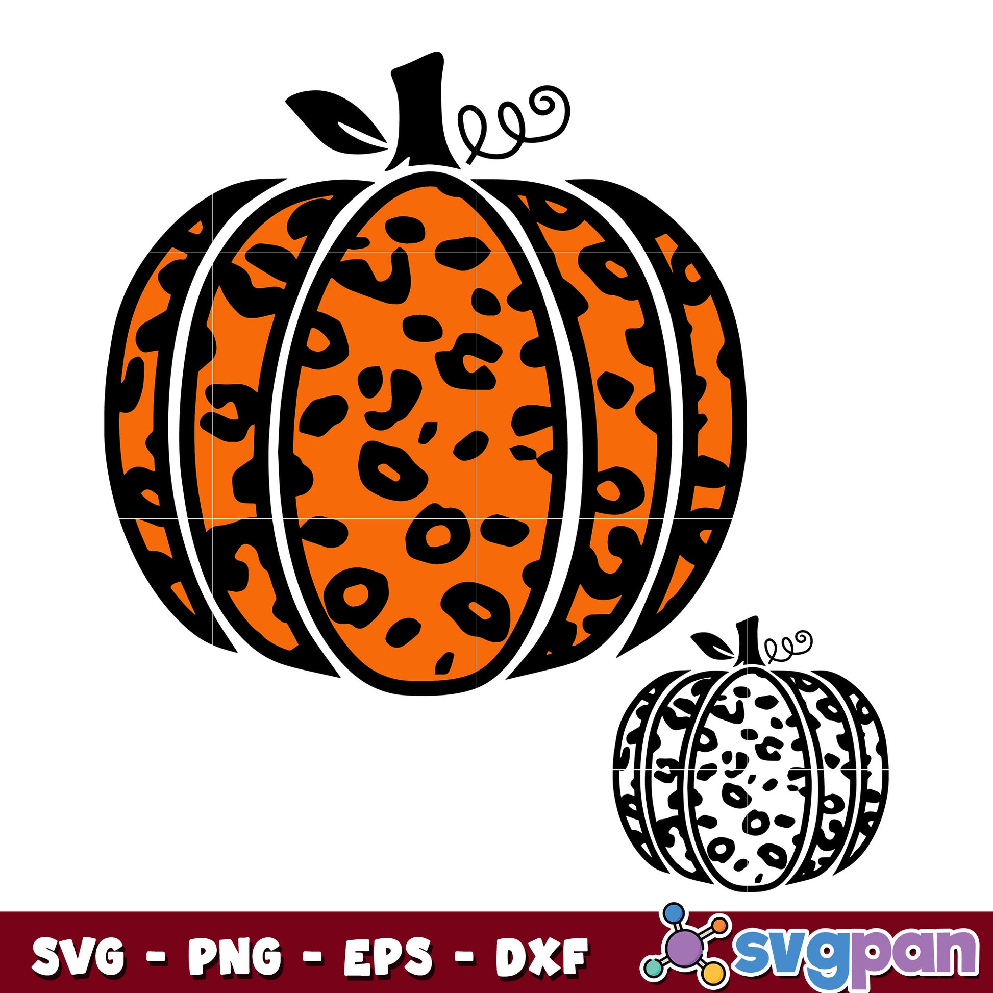 Pumpkin Leopard svg