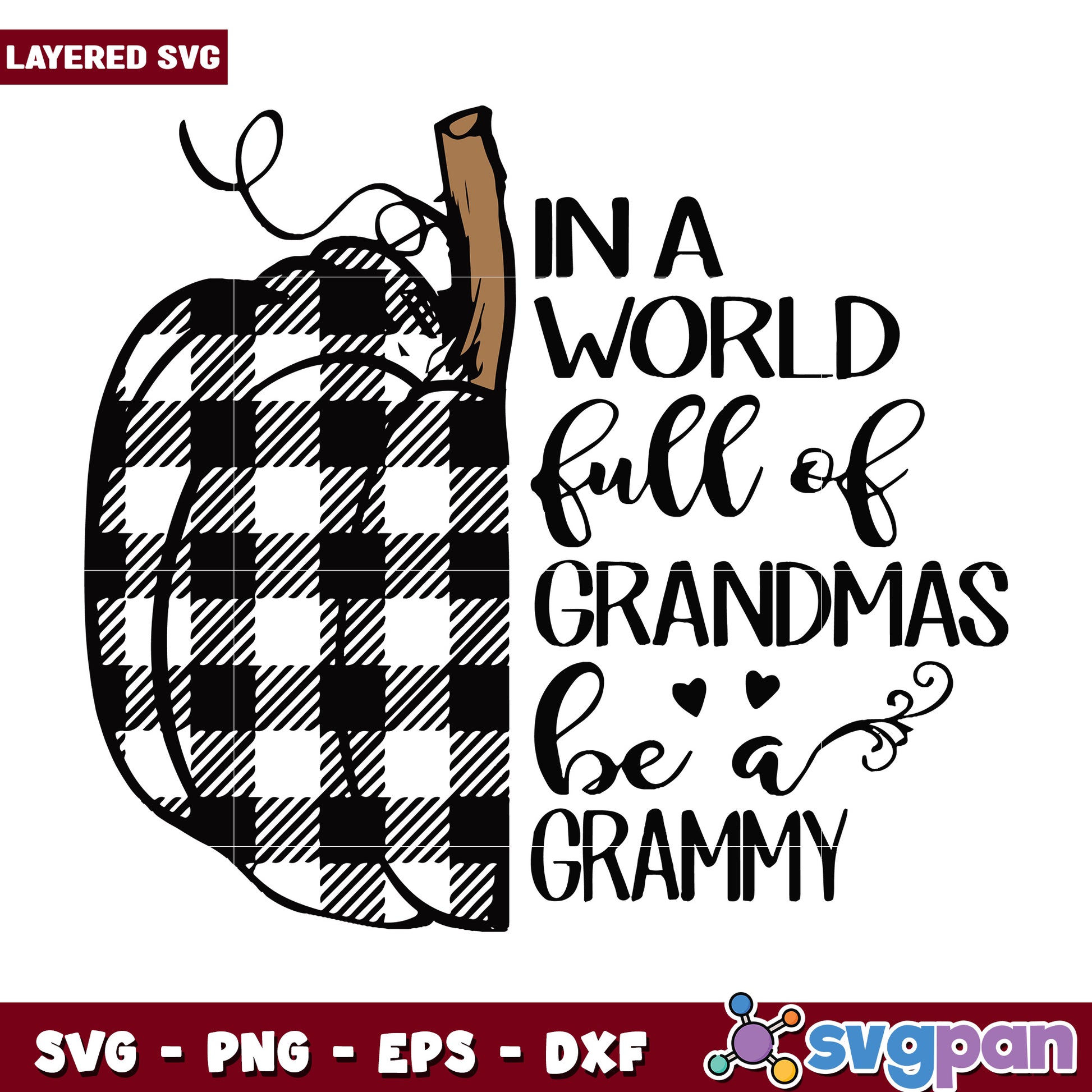 Pumpkin in a world full svg, halloween decorations svg, spooky season svg