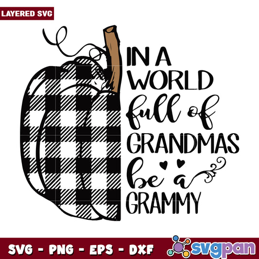 Pumpkin in a world full svg, halloween decorations svg, spooky season svg