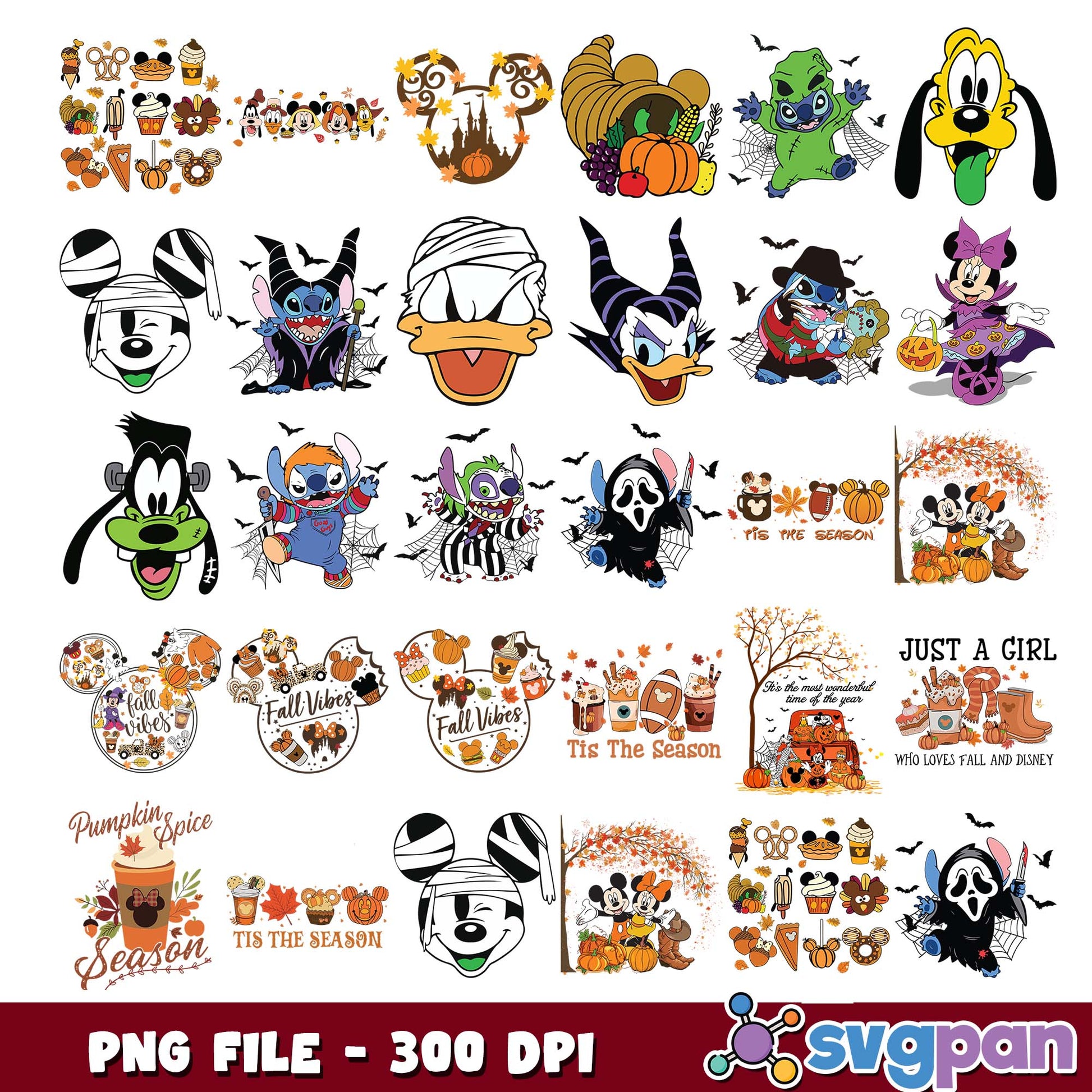 Pumpkin spice season png bundle