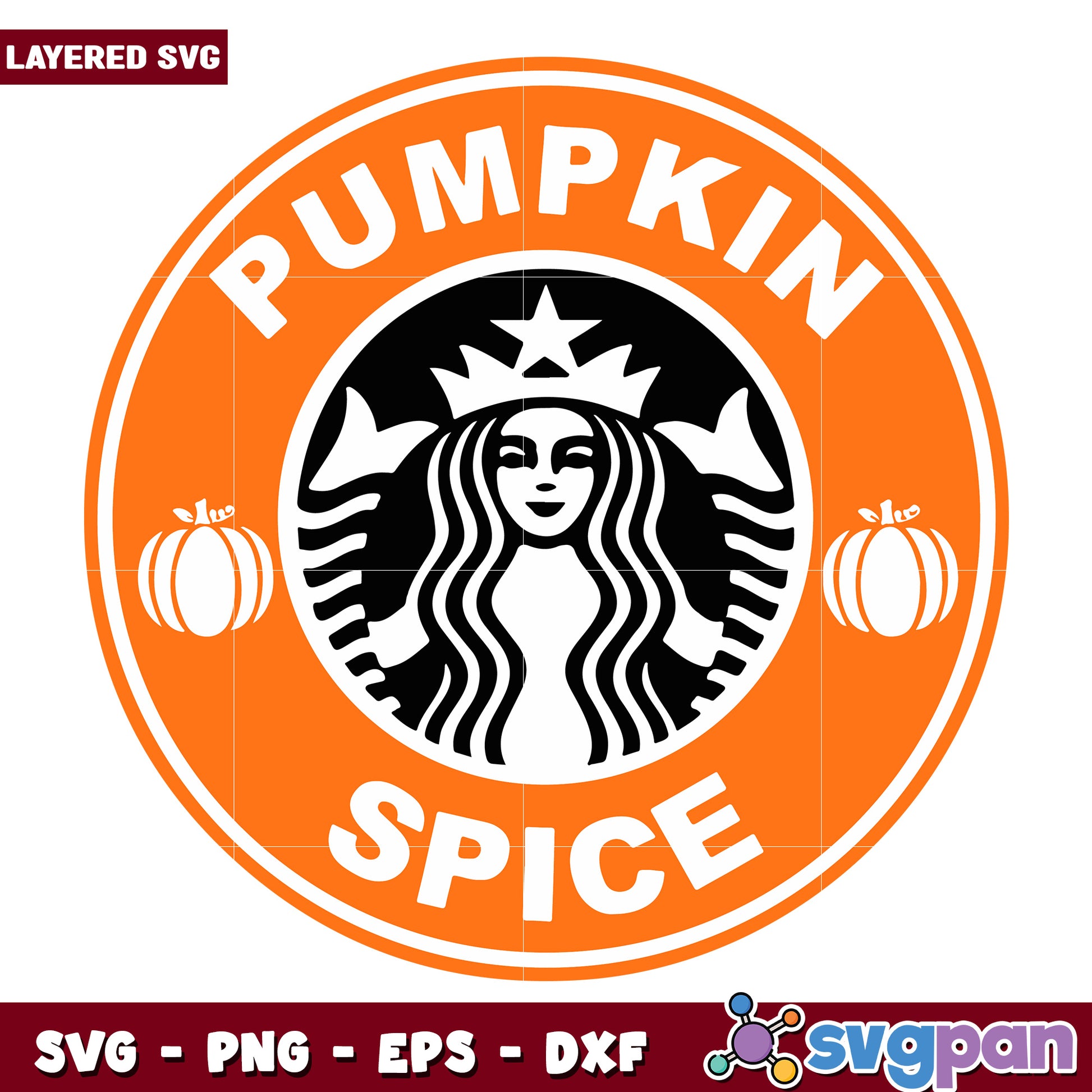 Pumpkin spice starbucks svg, halloween decorations svg, spooky season svg