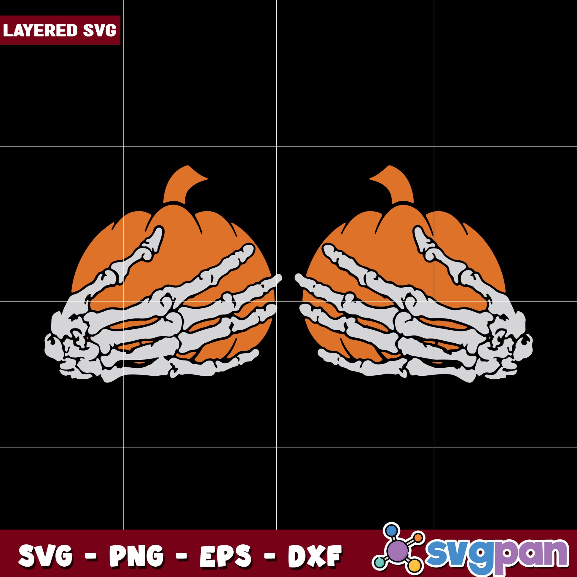 Pumpkins skeleton hands boobs svg, nlf american fotball svg, american rugby svg