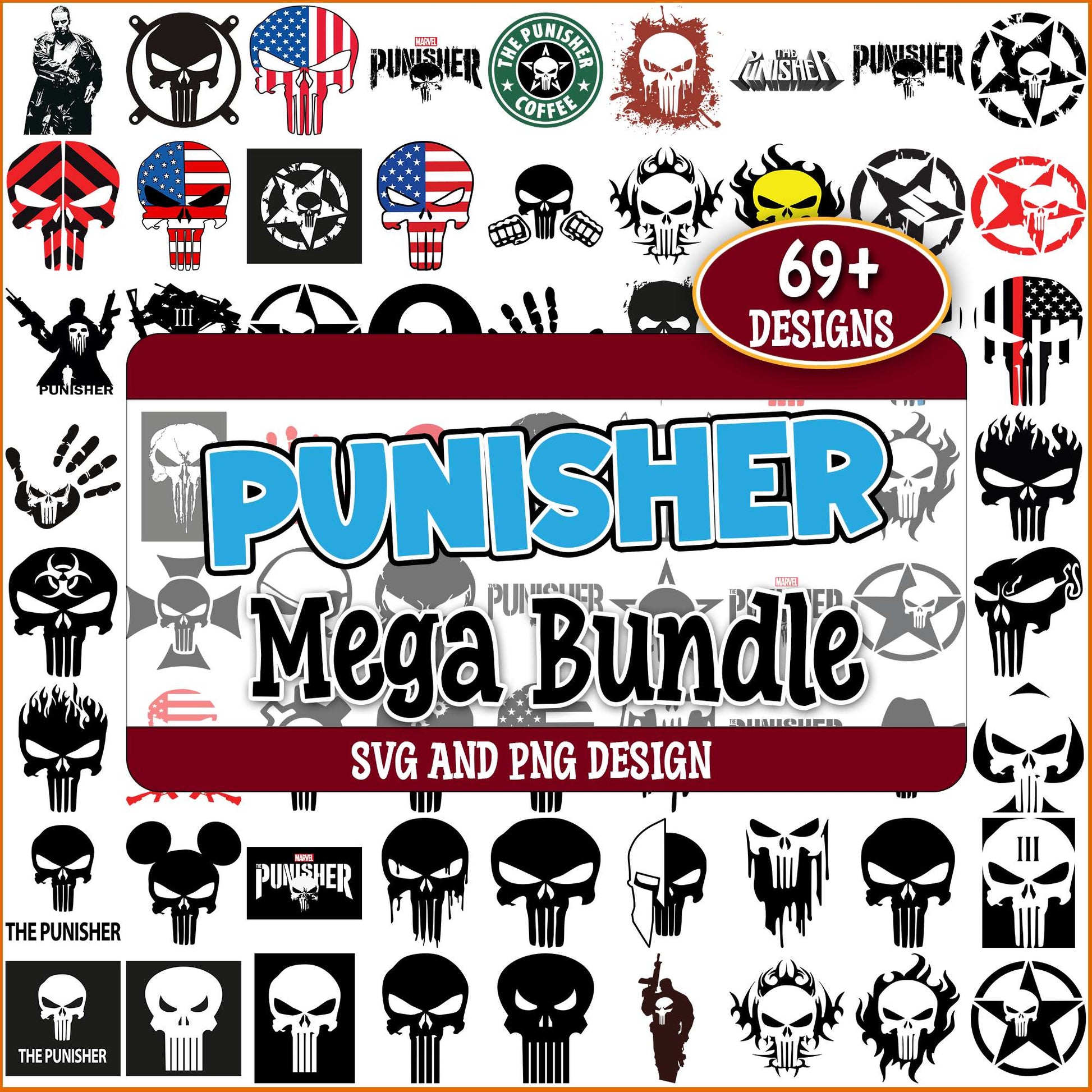 Punisher svg bundle