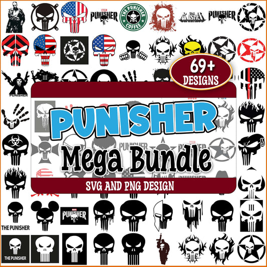 Punisher svg bundle