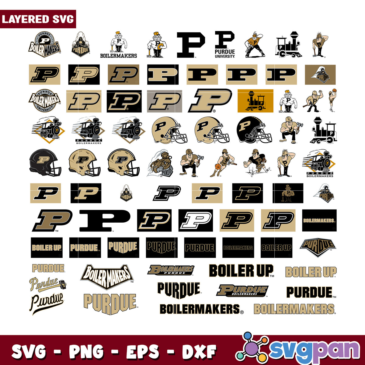 Purdue Boilermakers Logo SVG Bundle – svgpan