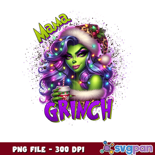 Purple girl grinch png, happy grinch png, grinch cookies ​png
