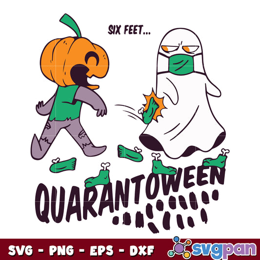 Quarantoween Quarantine Halloween Classic Ghost With Mask svg