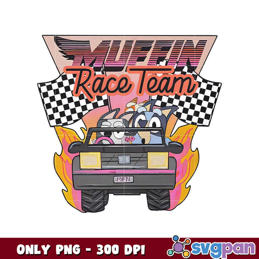 Race team bluey characters png, bluey friends png, bluey png