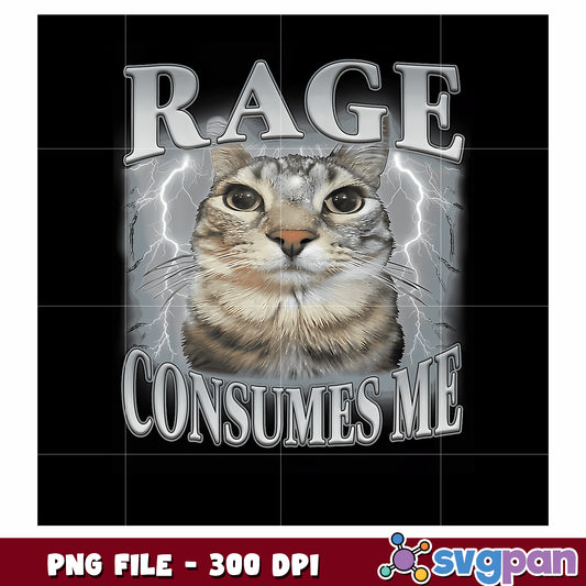 Rage consumes me png, intense emotion png, dramatic quote png