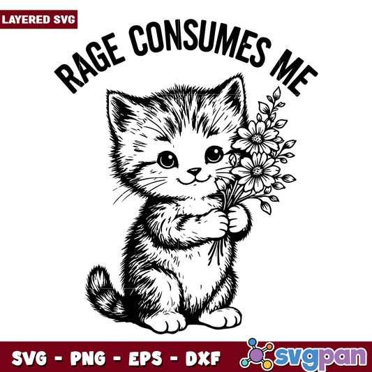 Rage consumes me svg, funny design​ svg, amrica meme​ svg