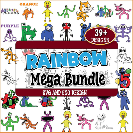 Rainbow Friends svg bundle
