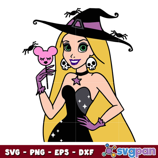 Rapunzel Princess Halloween svg