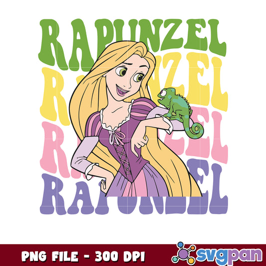 Rapunzel princess png, golden hair png, disney tower escape design png