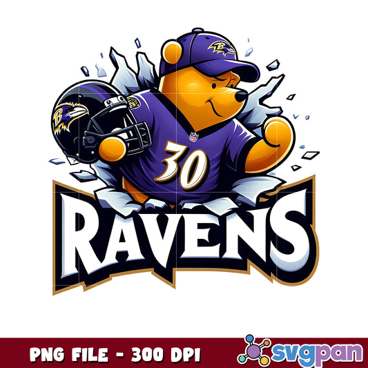 Ravens winnie pooh png, nfl games today png, american rugby png