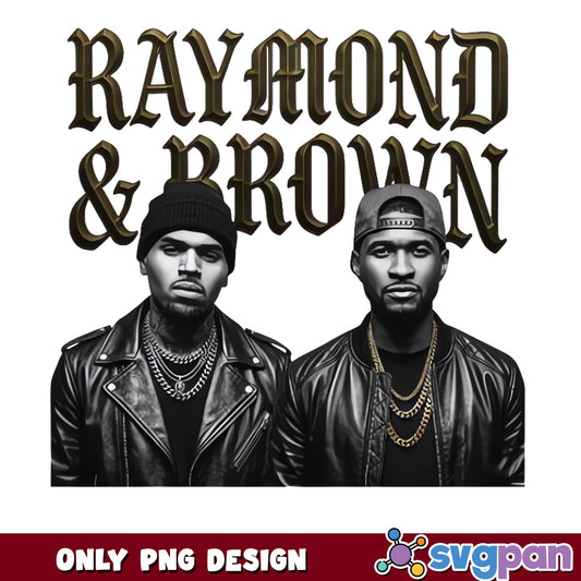 Raymond And Brown PNG, Usher Chris Brown PNG, Rap Music PNG