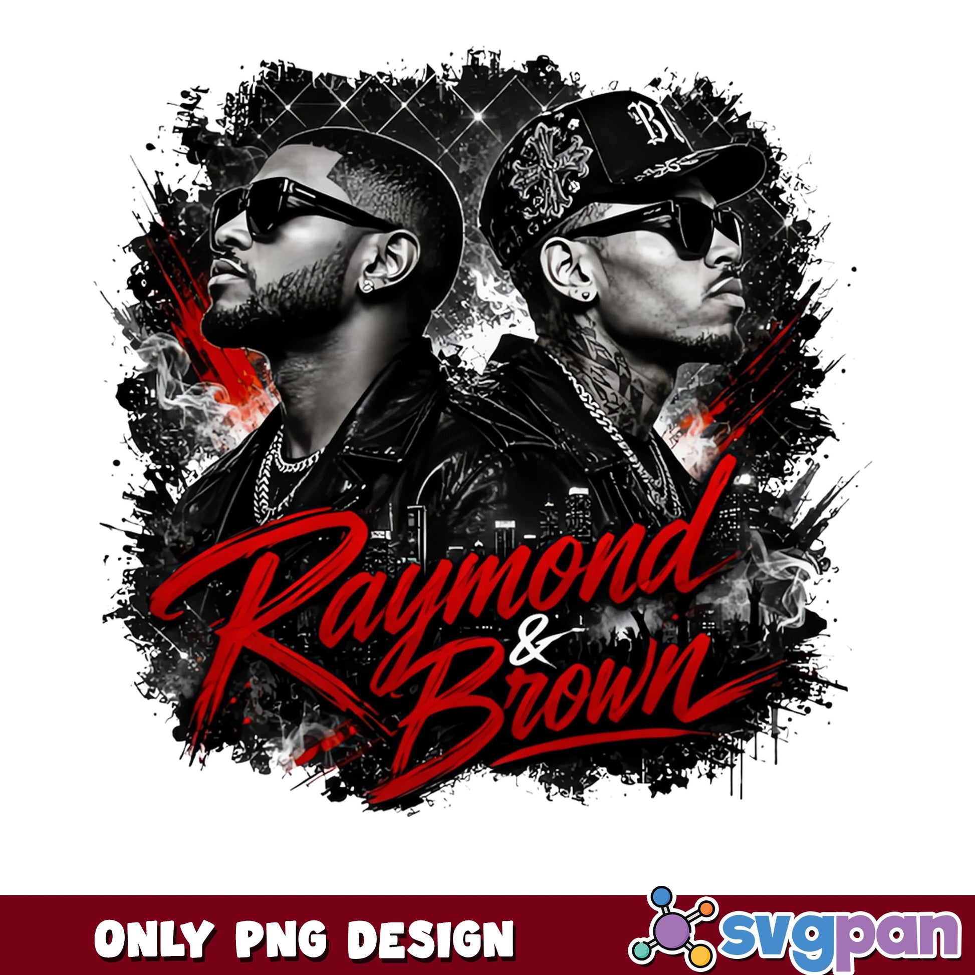 Raymond And Brown PNG, Usher Chris Brown Tour PNG, Rap Music PNG