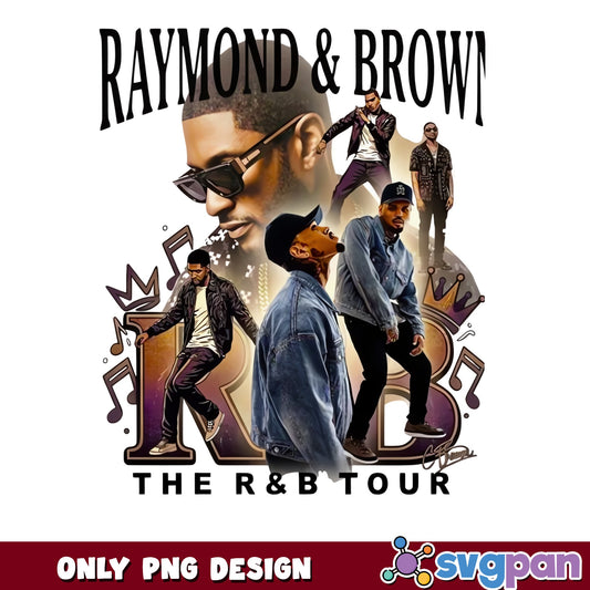 Raymond And Brown The RnB Tour PNG, Usher Chris Brown PNG, Concert PNG