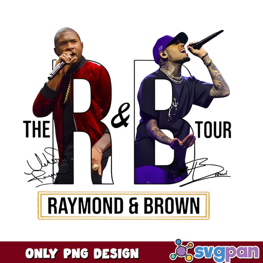 Raymond And Brown The RnB Tour PNG, Usher Chris Brown PNG, Concert Tour PNG