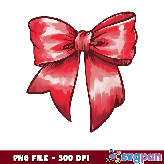 Red Ribbon Bow PNG Design, Perfect for Festive Events