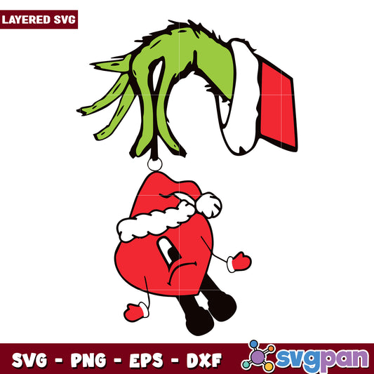 Red grinckeychain svg, funny quotes svg, grinch friends svg