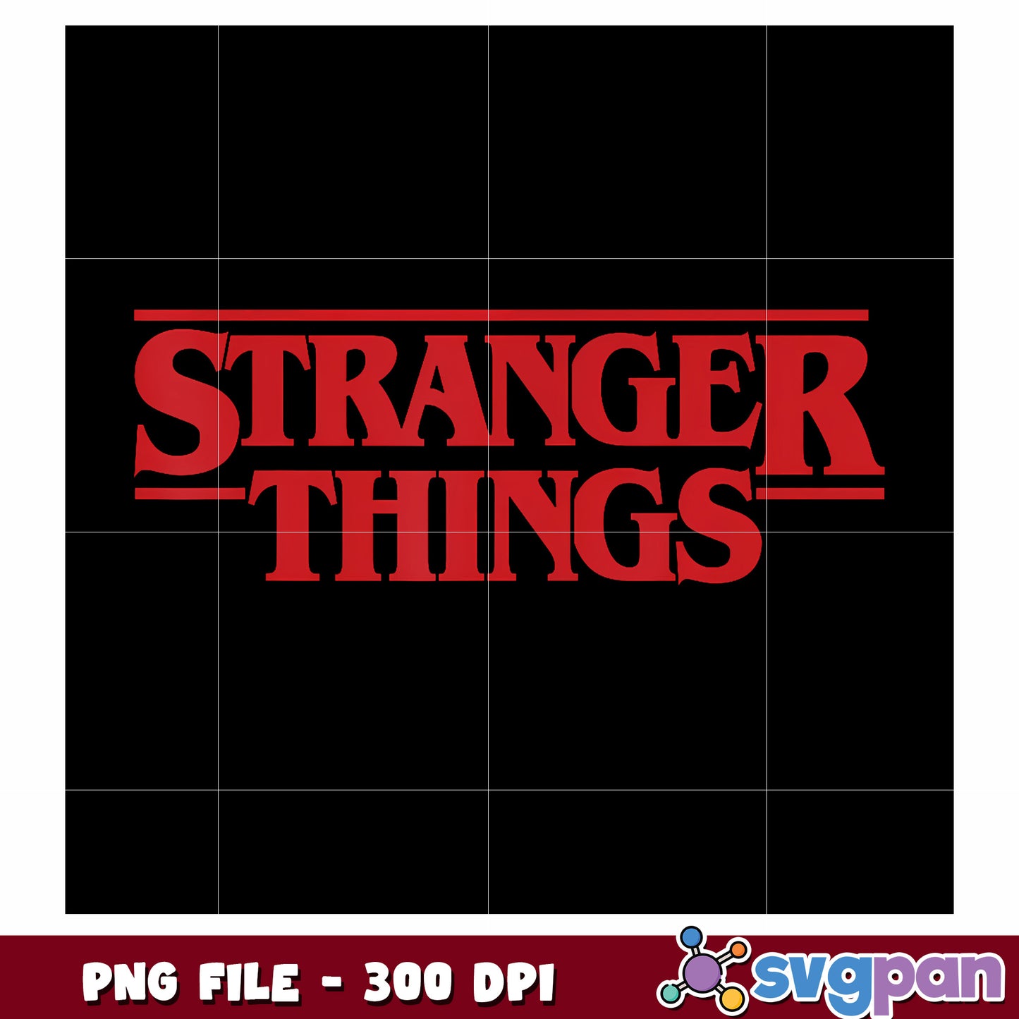 Red logo stranger things png, stranger things logo png, netflix horror png