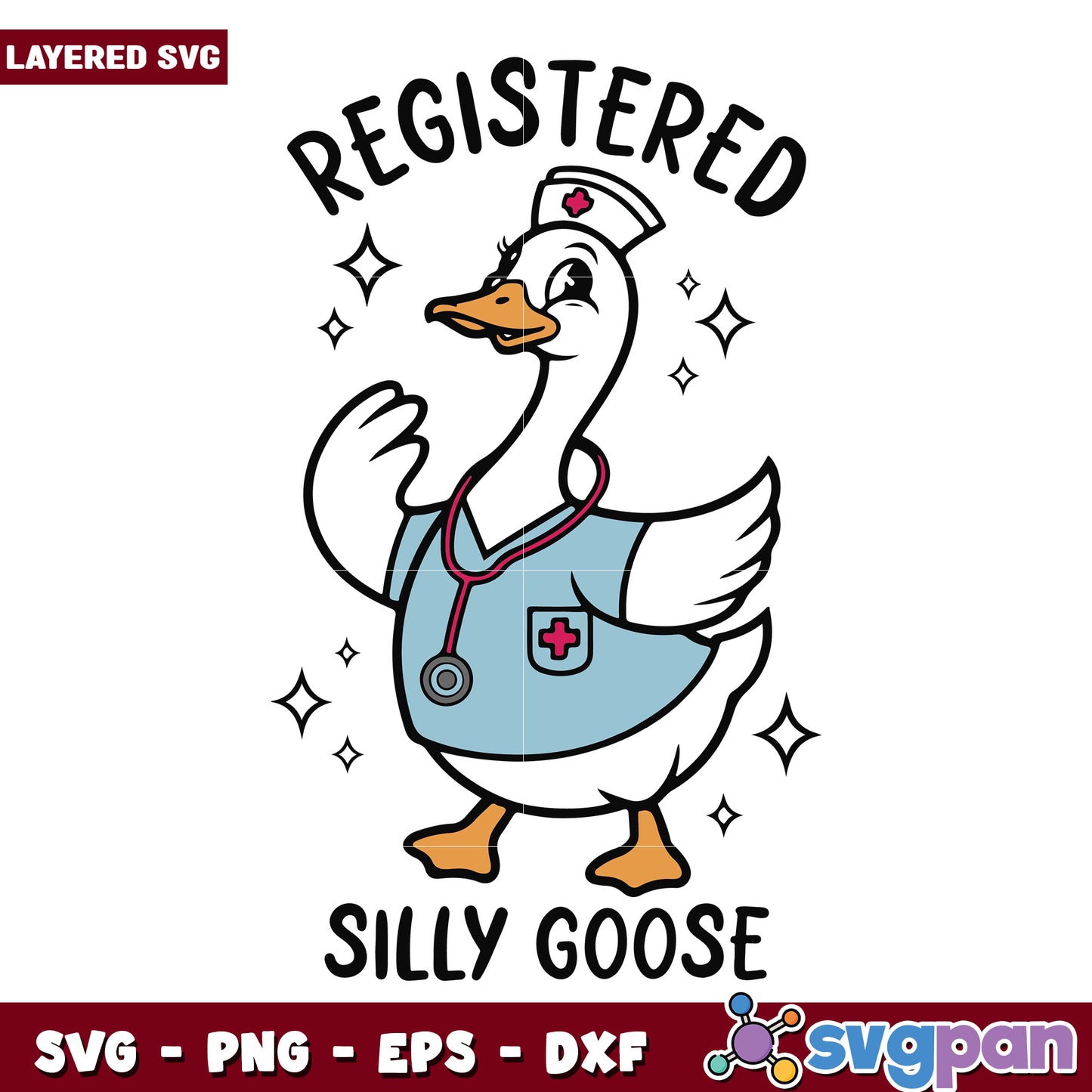 Registeredsilly goose svg, golden goose​ svg, goose goose duck​ svg
