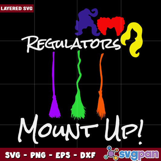 Regulators amount up hocus pocus halloween svg, halloween vacation svg, halloween holiday svg