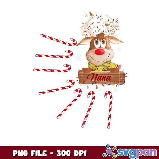 Reindeer christmas png, christmas decor​​ png, christmas 2025​ png