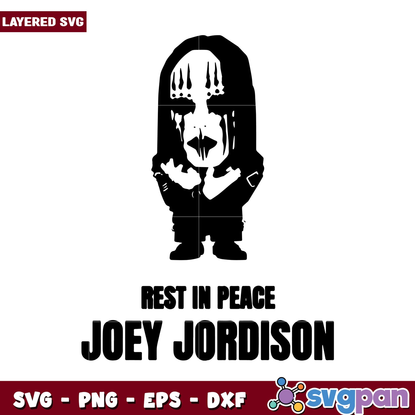 Rest in Peace Joey Jordison SVG Design, Perfect for Fans and Tributes