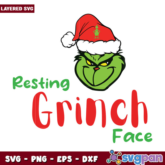 Resting grinch svg, grinch movie svg, grinch character svg