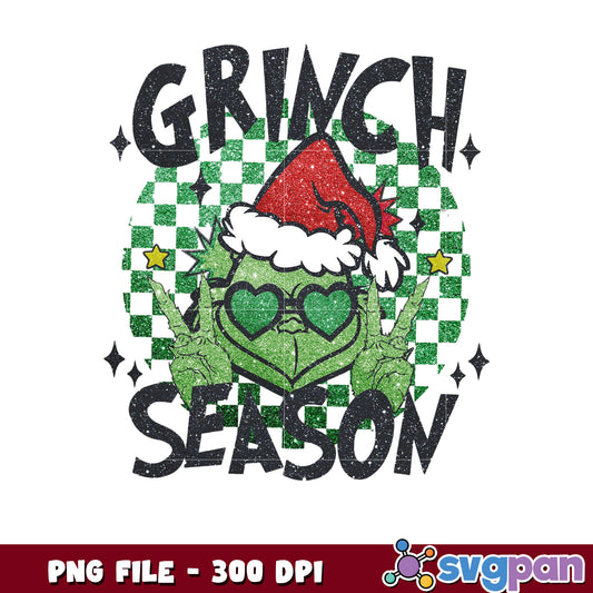 Retro Christmas Grinch Season png, grinch memes png, grinchmas png
