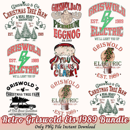 Retro Griswold Christmas PNG Bundle 1989