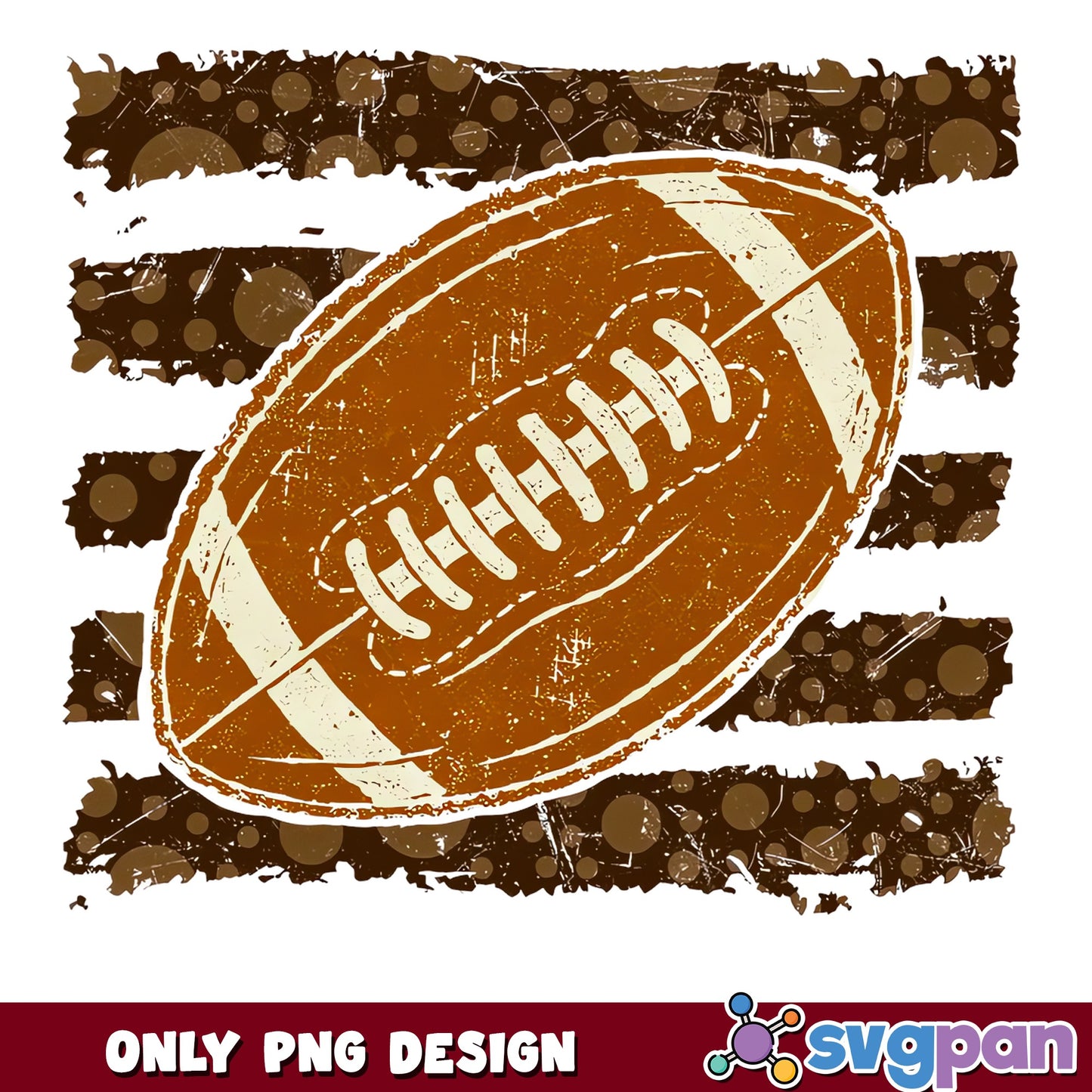 Retro Football Grunge Stripe PNG, Football Season PNG, Sports PNG