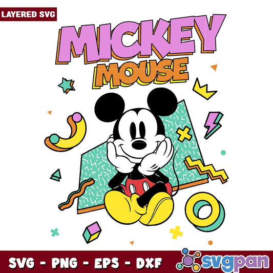 Retro Mickey Disney Classic svg, Disney characters svg, Digital Download 