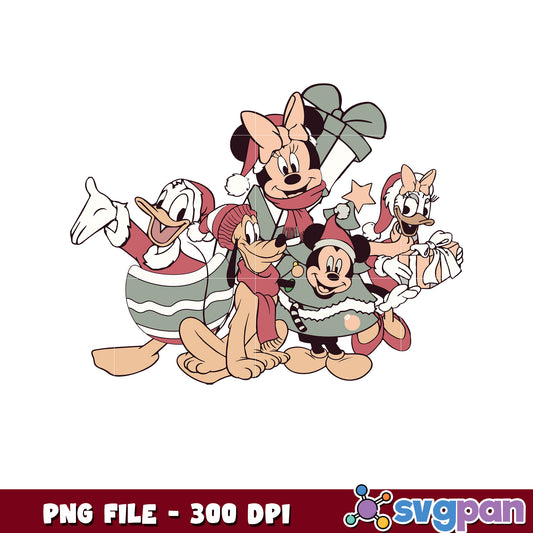 Retro christmas disney png, chistmas png, christmas cards​ png