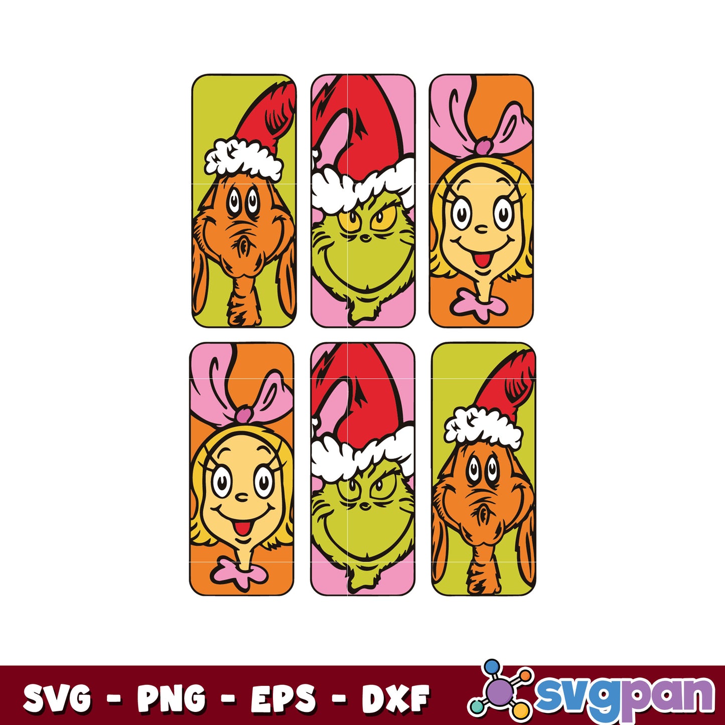 Merry grinchmas and friends christmas lights svg, Merry grinchmas svg