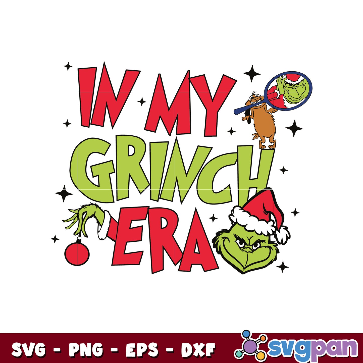 Retro in my grinch era grinchmas svg